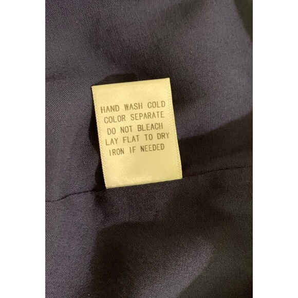 Hudson Gray Short Sleeve Drop Waist Tiered Dress Ruffle Hem Blue Tie Dye Small - Picture 12 of 16